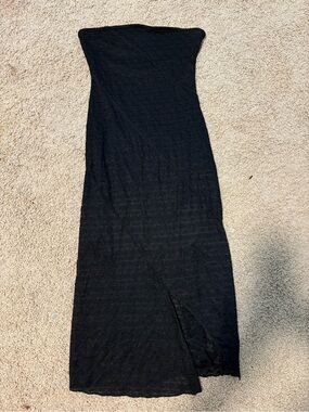 Altar'd State Black Strapless Maxi Dress
